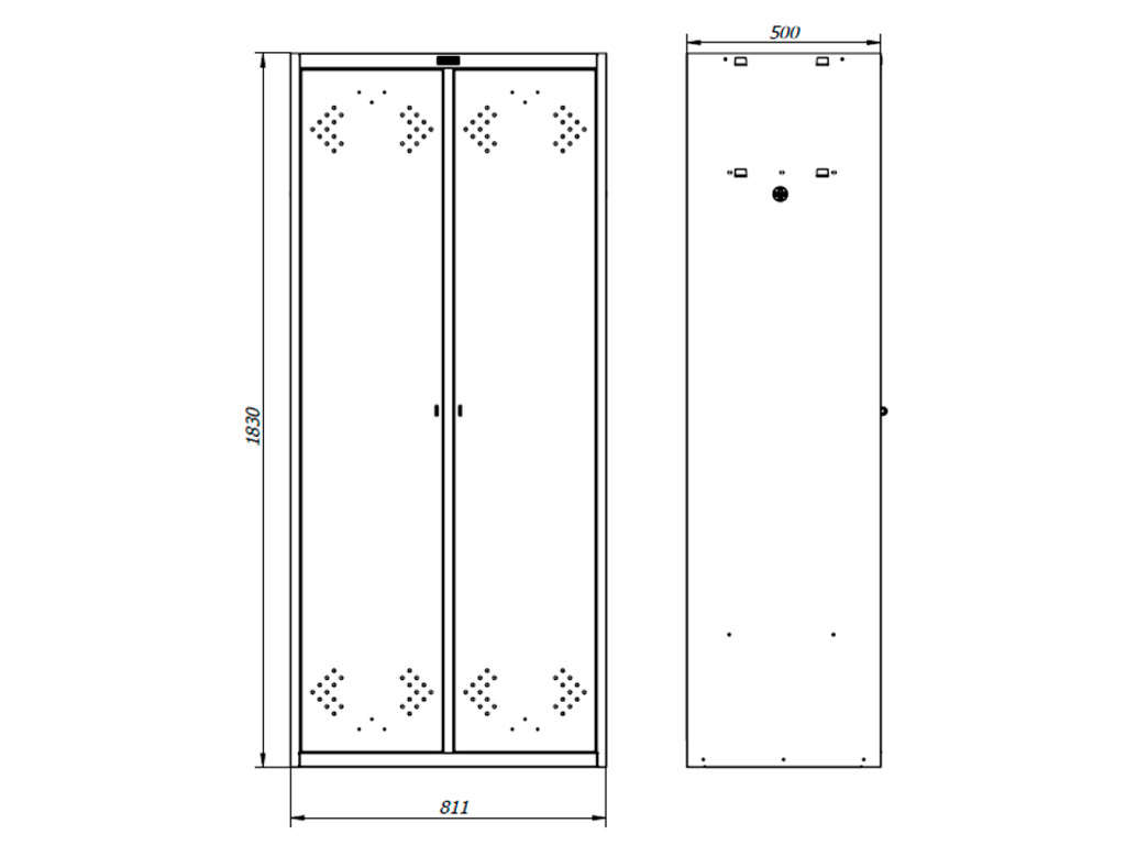 Шкаф для раздевалок стандарт